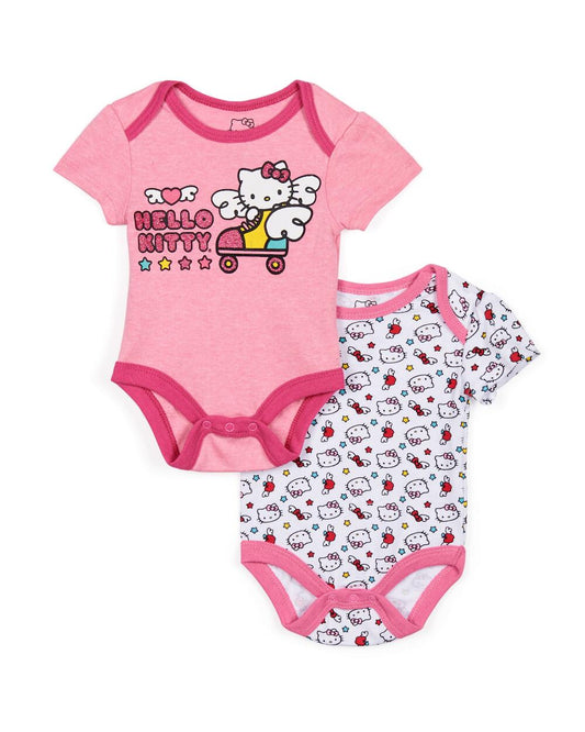 Happy Threads Hello Kitty Bodysuit Set, Baby Girls 3/6M