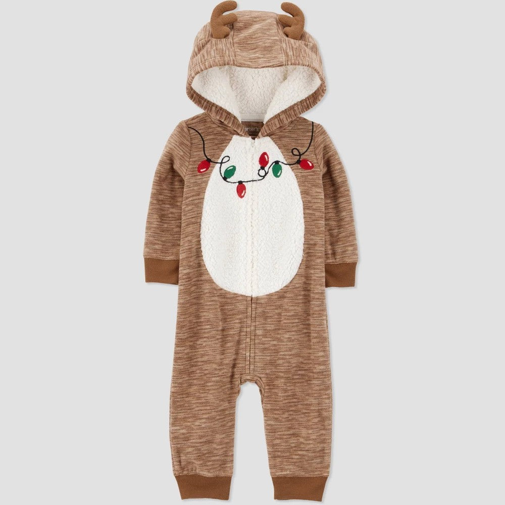 Carter's  Baby Holiday Reindeer Jumpsuit 6M Boys