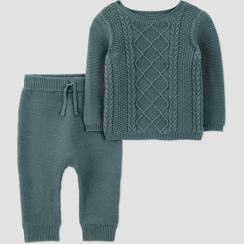 Carter's Baby Boys' Cable Knit Sweater Set 18M