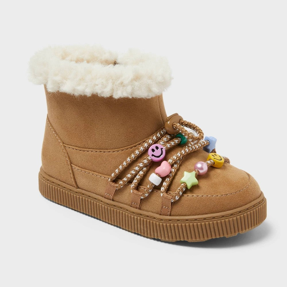 Toddler girl Combat Boots - Cat & Jack Tan 11T