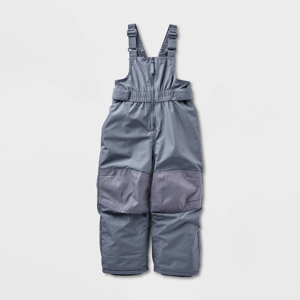 Cat & Jack Solid Snow Bib -Gray 5T Boys