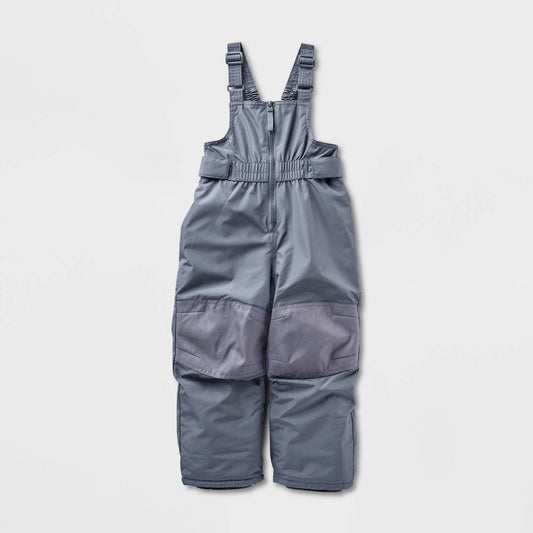 Cat & Jack Solid Snow Bib -Gray 5T Boys