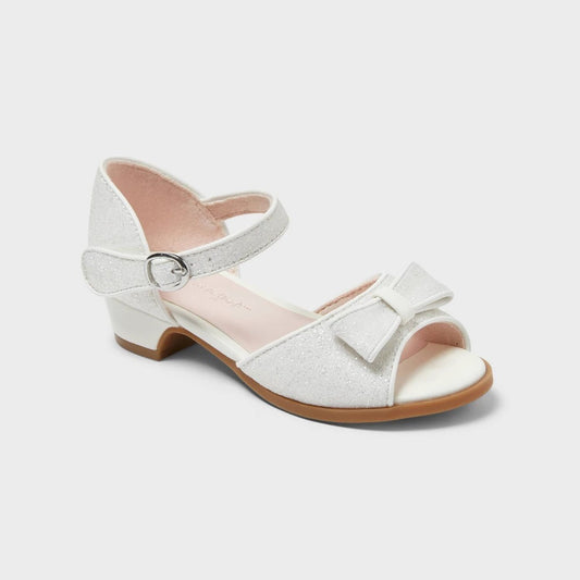 Cat & Jack Toddler Girls' Dress Heels White 12T