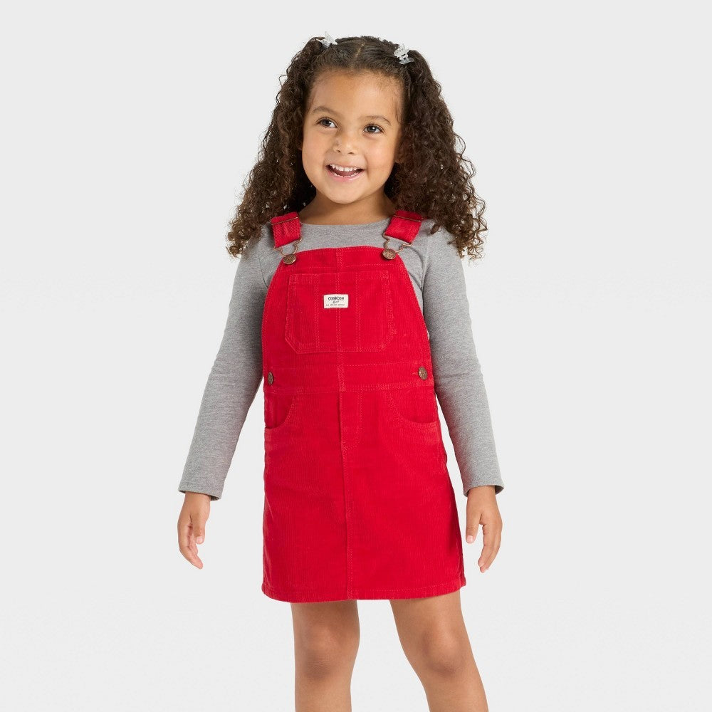 OshKosh B'gosh Toddler Girls' Plaid Skirtall  Red 18M