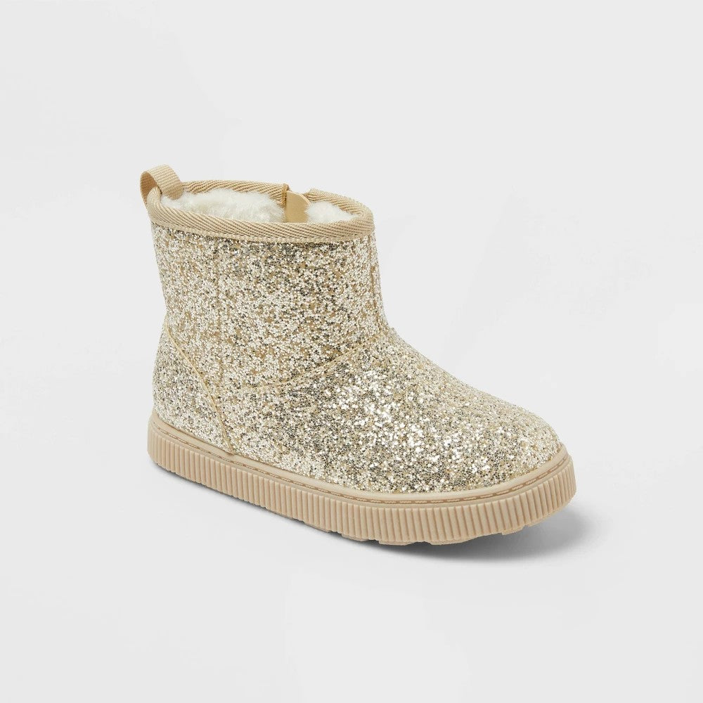 Cat & Jack Toddler Arlo Booties Gold Size 10T
Girl
