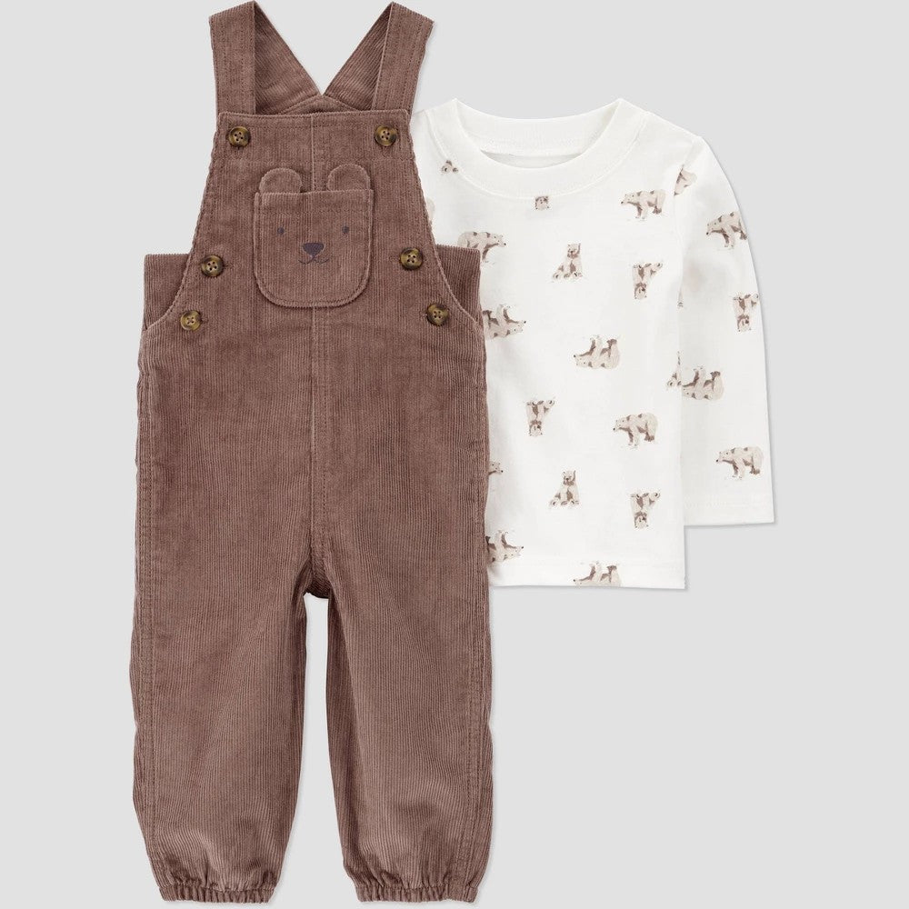 Carter's Baby Boys' 2pc Bear Overalls Set
Newborn