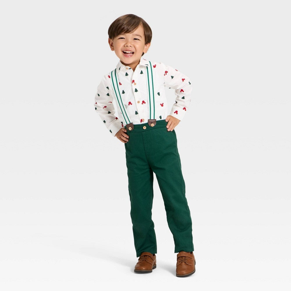 Disney Mickey Mouse 2pc Toddler Set - Green 3T boys