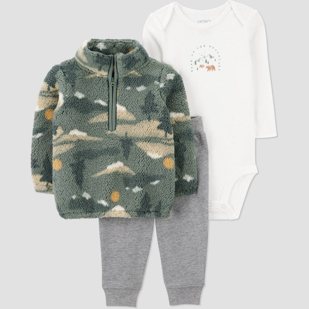 Carter's Baby Boys' 3pc Camo Set - Size 3M