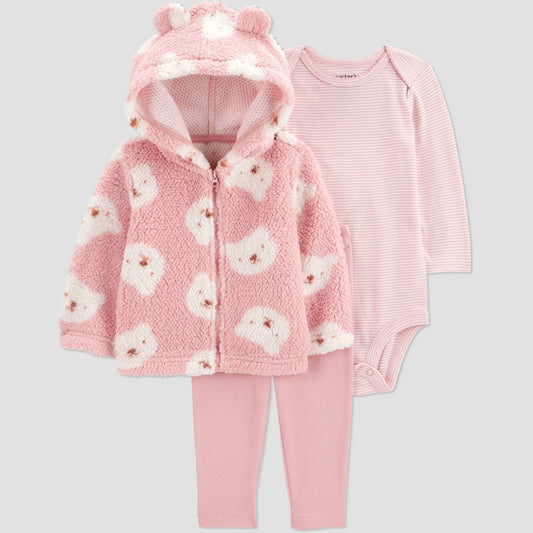 Carter's Just One You Baby Girls' 3pc Outfit Set - Size 3M