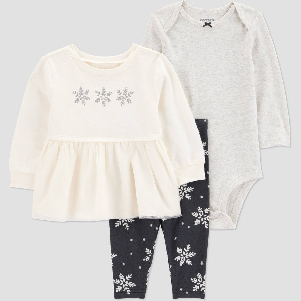 Carter's Just One You Baby Girls' 3pc Outfit Set  Size 18M