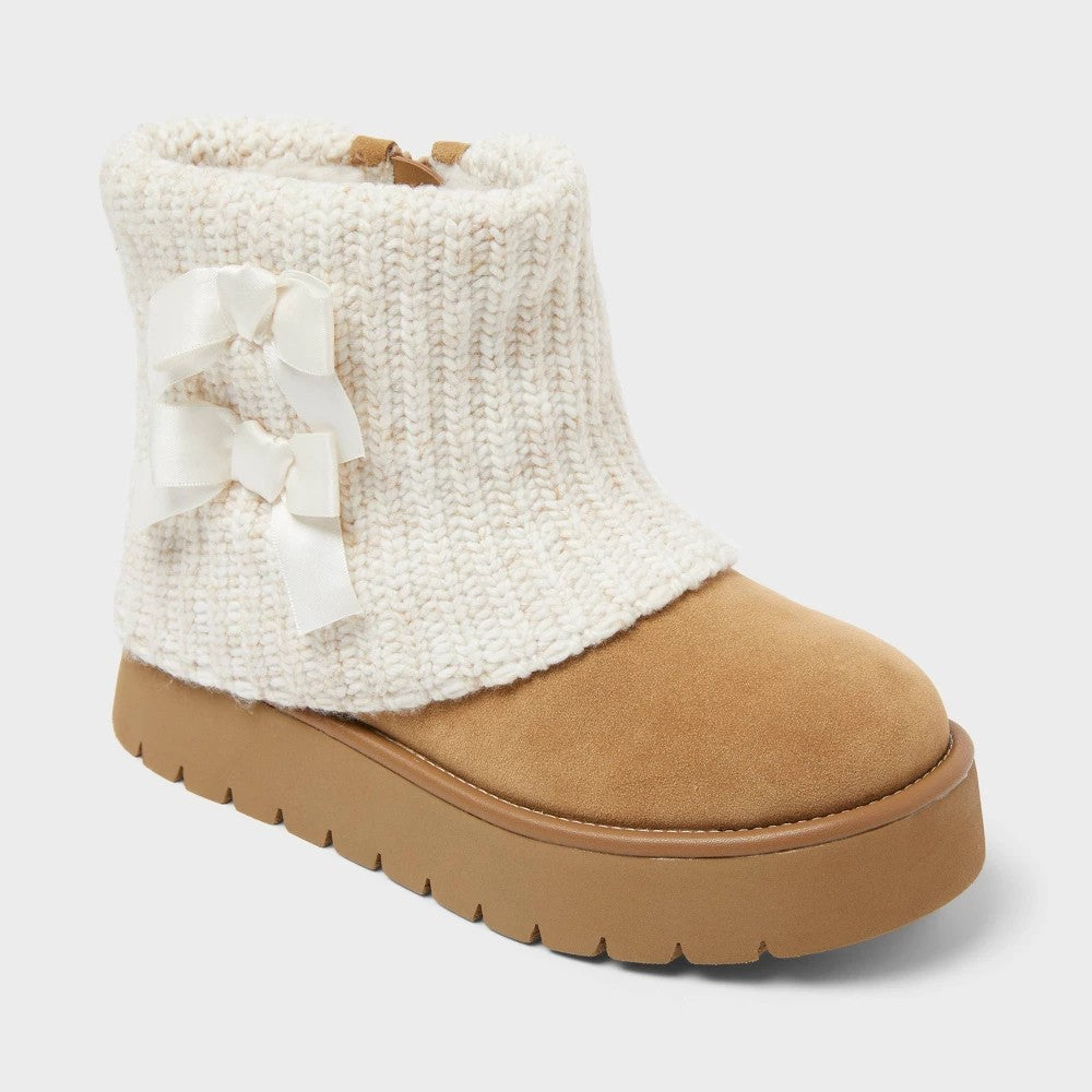 Girl Keiko Faux Suede Style Boots - Art Class Tan 3