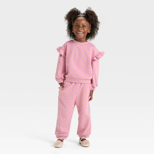Cat & Jack Toddler Girls' French Terry Set Lilac 18M
