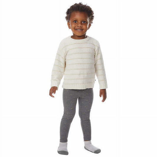 DKNY girl 2-Piece Chenille Sweater,girl  Legging Set 18M White