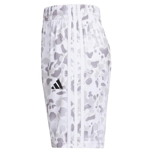 Adidas Boys' AEROREADY Camo Shorts, White/Grey, Size 2T
