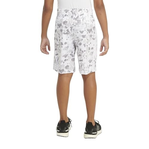 Adidas Boys' AEROREADY Camo Shorts, White/Grey, Size 2T