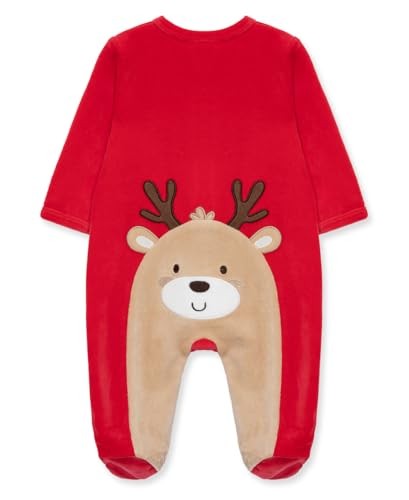 Boys Little Me Christmas Reindeer Holiday Footie, 9 Months