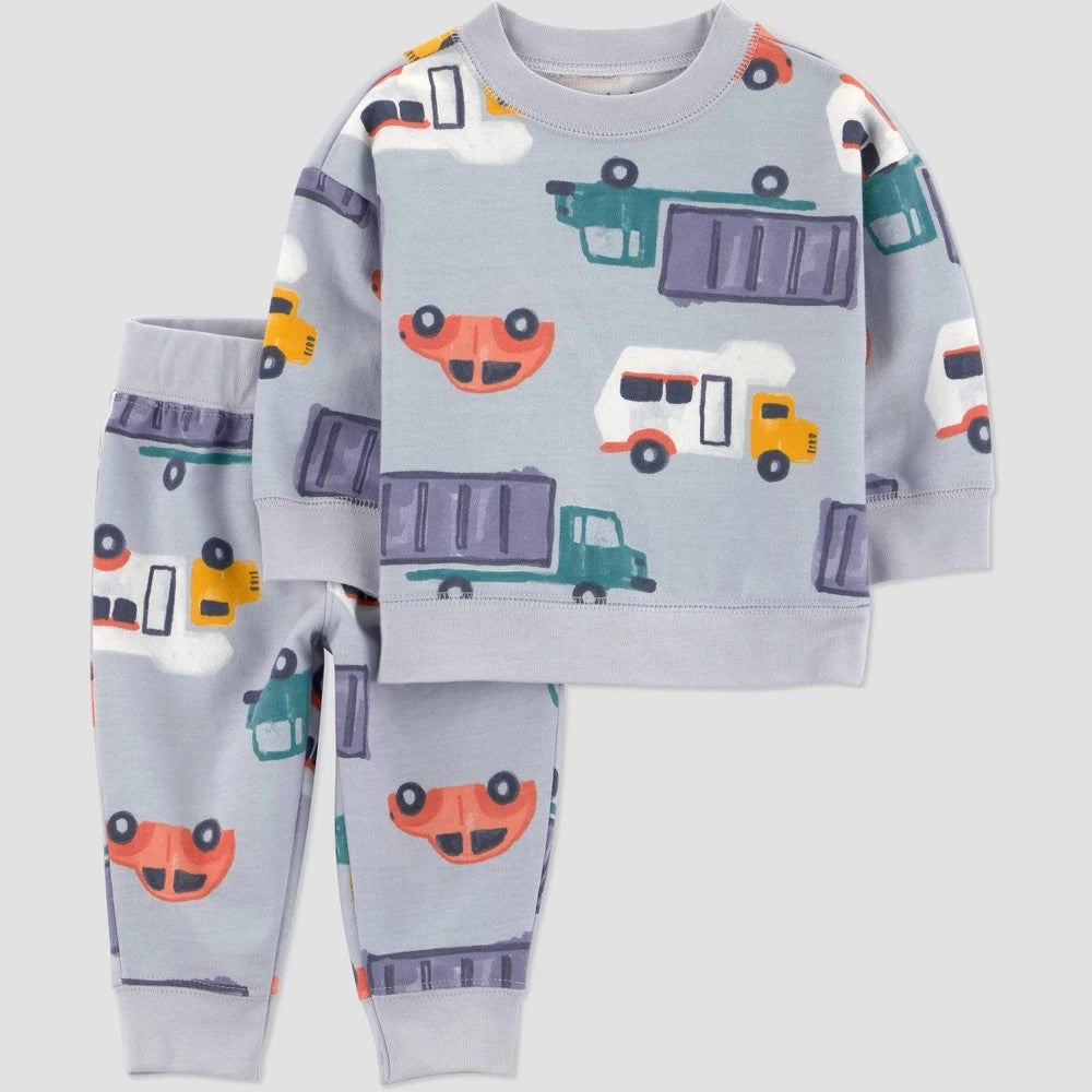 Carter's Just One You Baby Boys' 2pc Trucks Set - Newborn