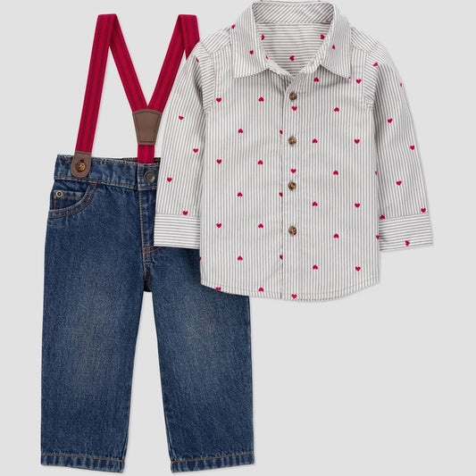 Carter's Baby Boys' 2pc Valentine's Day Shirt Set 9M
