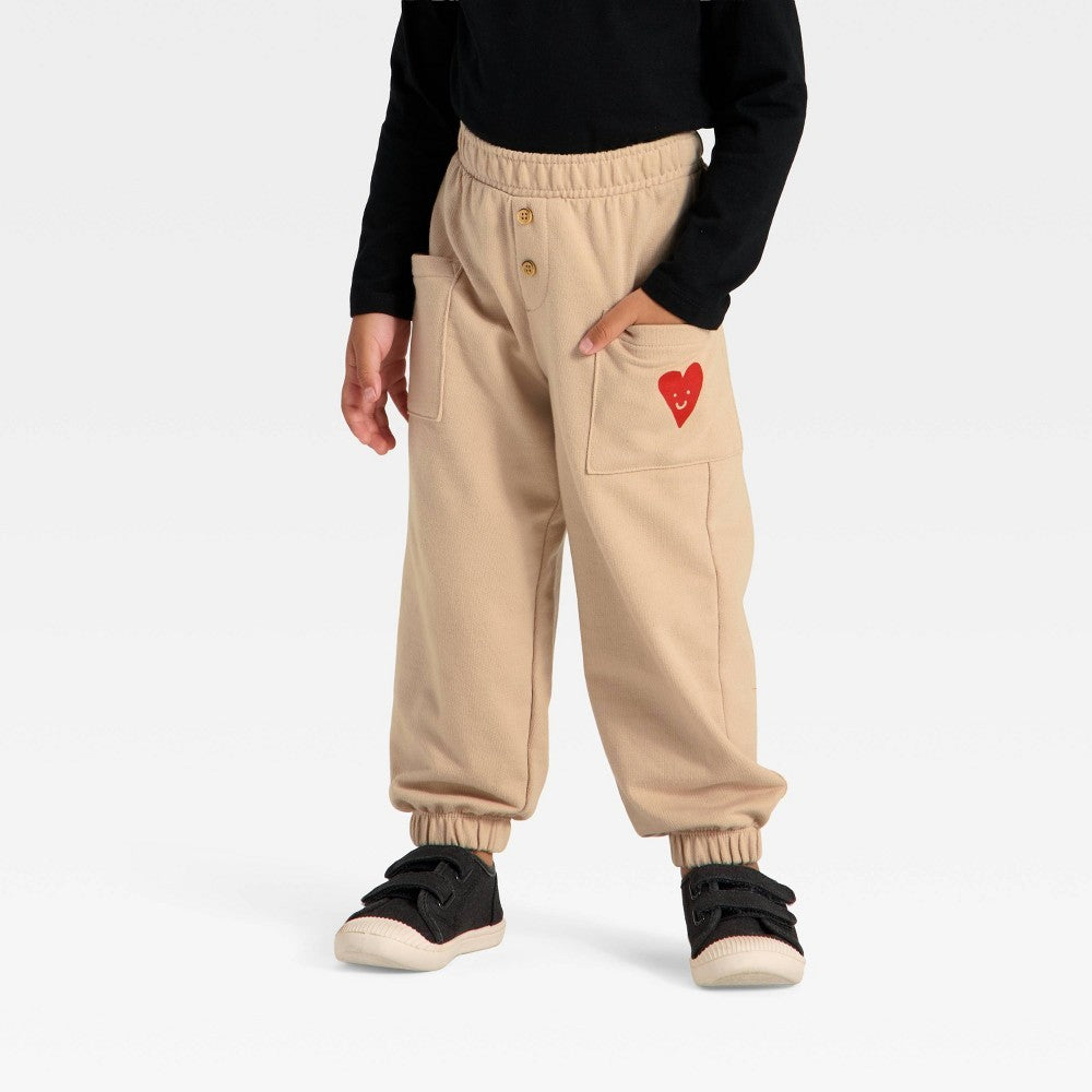 Cat & Jack Toddler Boys' French Terry Cargo Pants 3T