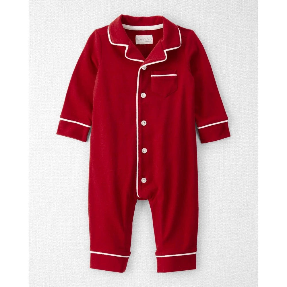 Little Planet by Carter's Organic Baby  Boys Pajama Jumpsuit  Size Newborn