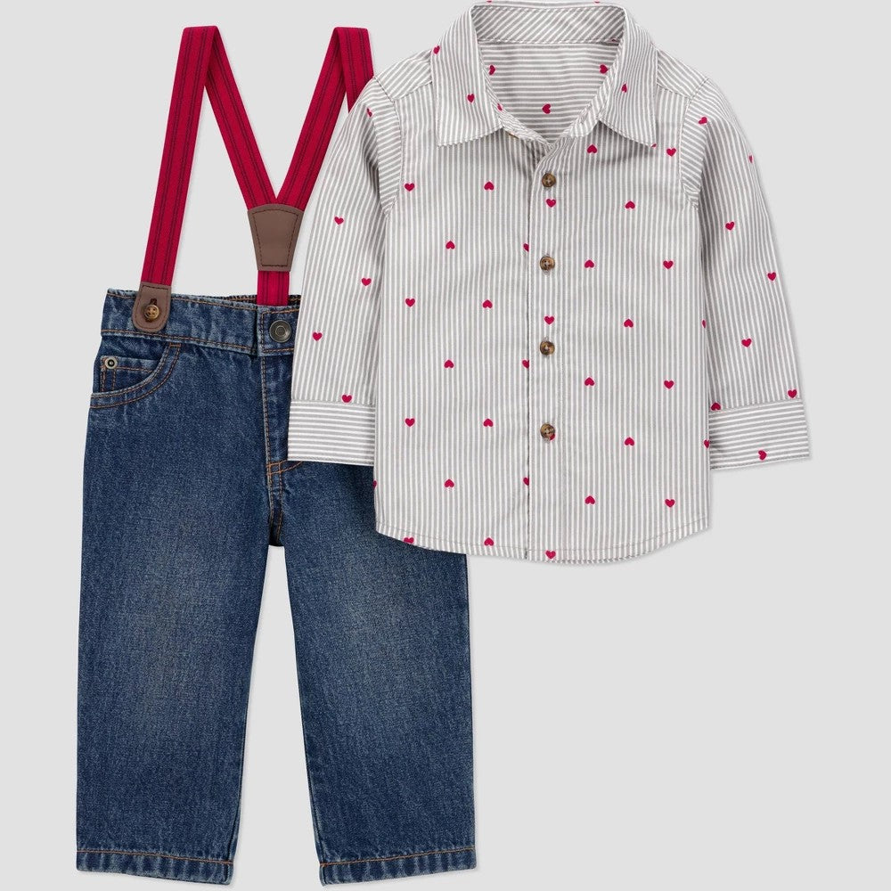 Carter's Baby Boys' 2pc Valentine's Day Shirt Set 18M