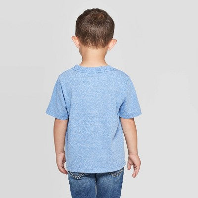 Spider-Man Toddler Boys' Short Sleeve T-Shirt Heather Blue 4T