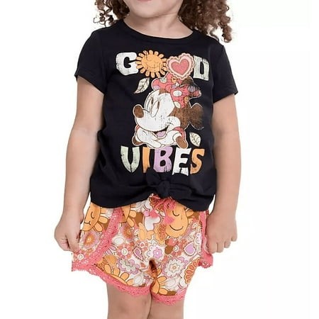 Disney Minnie Mouse Toddler Girls 2-Piece Short Set 2T