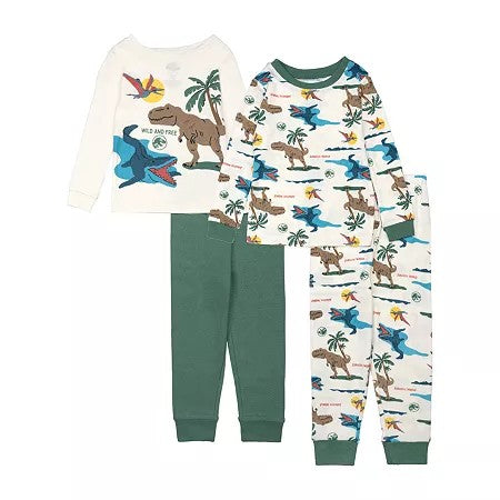 Jurassic World Toddler Pajama Set, 4t Boys 4pc