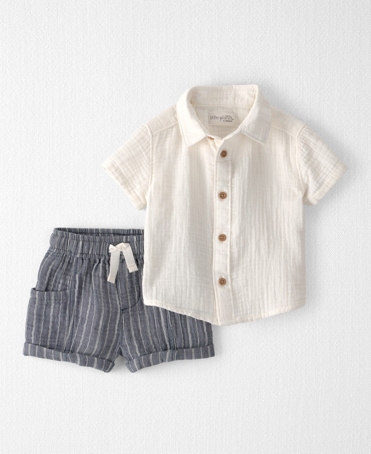 Carter's Baby Boys' Organic Stripe Set, Size 9M