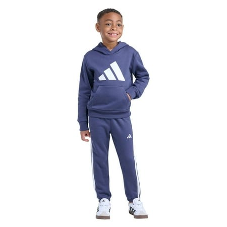 Adidas Kids' 2-Piece Tracksuit 4T - Fleece Hoodie & Joggers boys