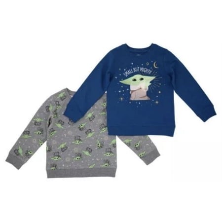 Star wars boys HIS Mandalorian Kids Sweatshirt, Size 5, 2-Pack