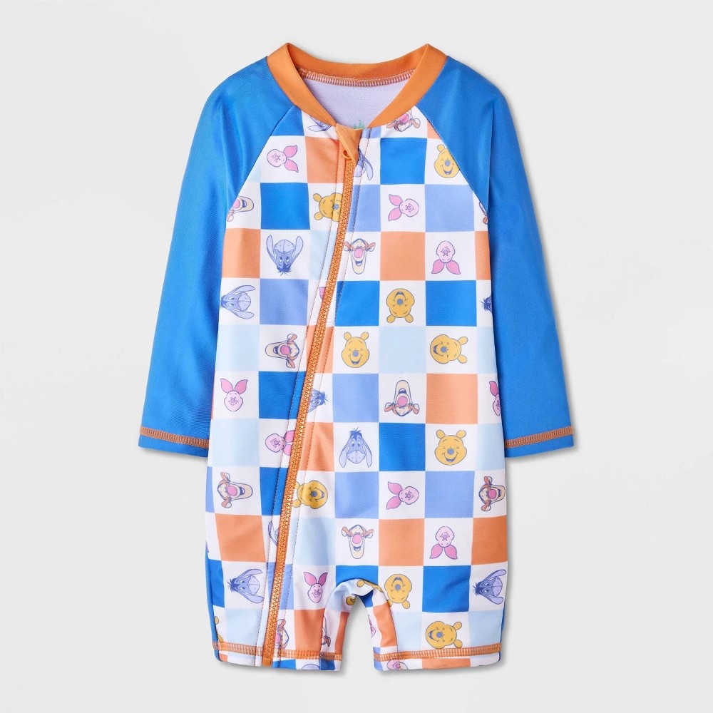 Disney Baby Boys' Pooh Swimsuit Blue,  Size 9M