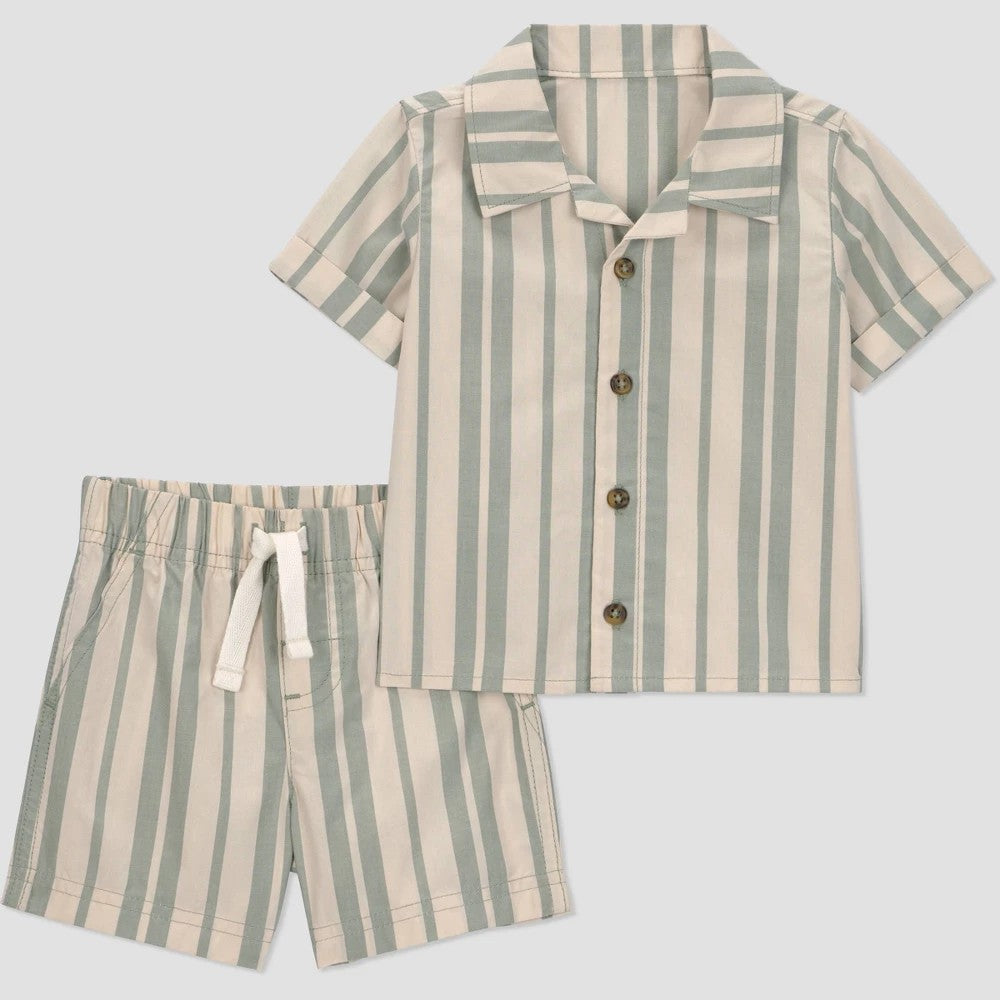 Carter's Just One You Baby Boys' 2pc Striped Set - 12M