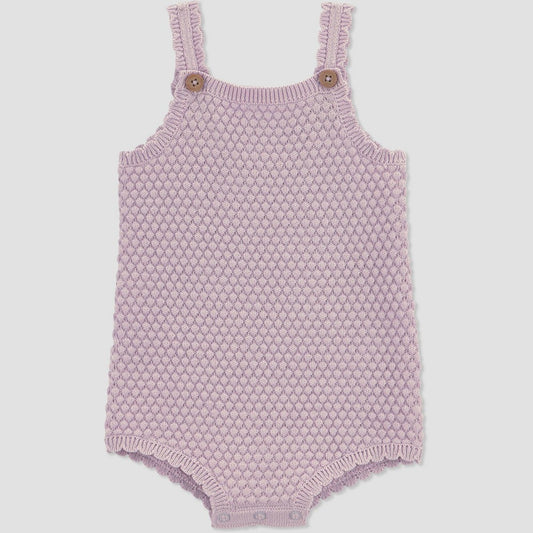 Carter's Baby Girls' Sweater Tank Romper Purple 18M