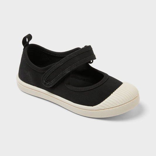 Cat & Jack Toddler Marina Hook and Loop Closure Mary Jane Sneakers Black 5T