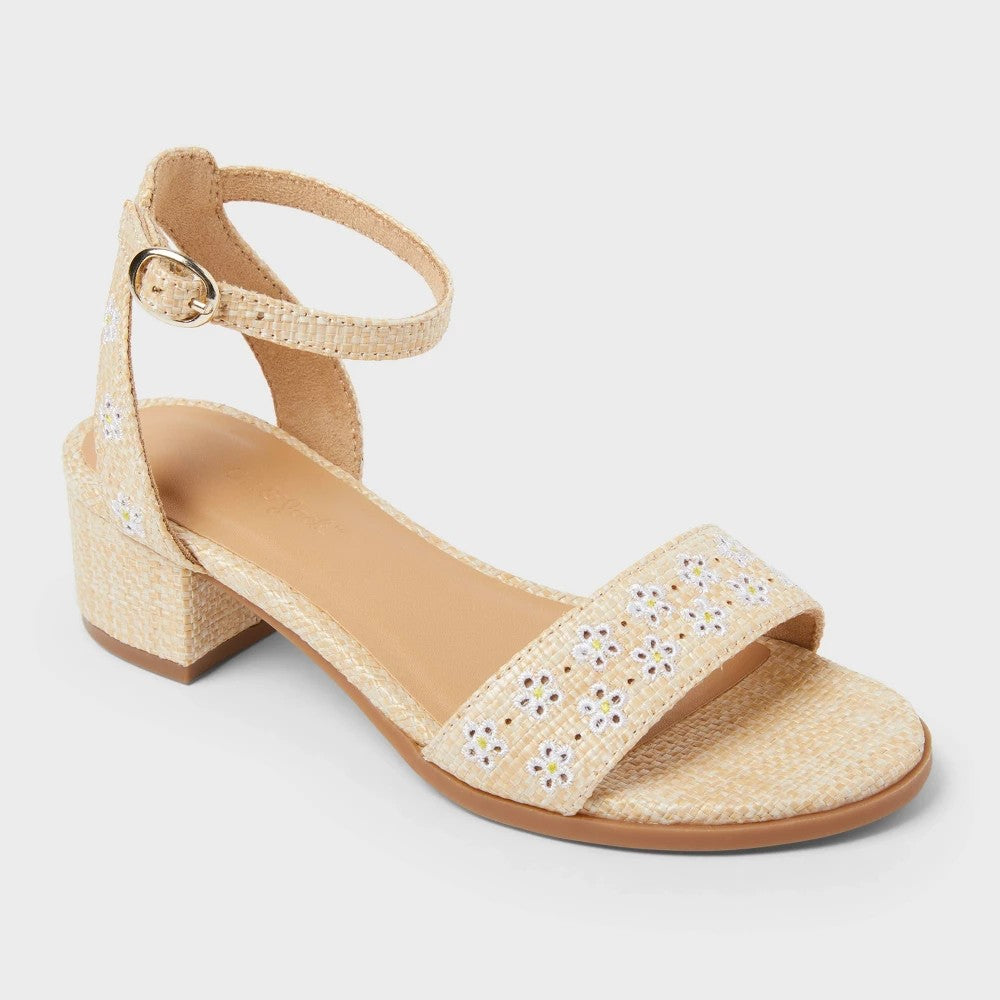 Cat & Jack  Girls Shirley Dress Heels Tan 2