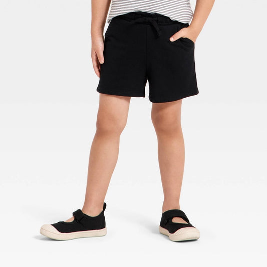 Toddler Girls' Knit Shorts - Cat & Jack Black 5T
