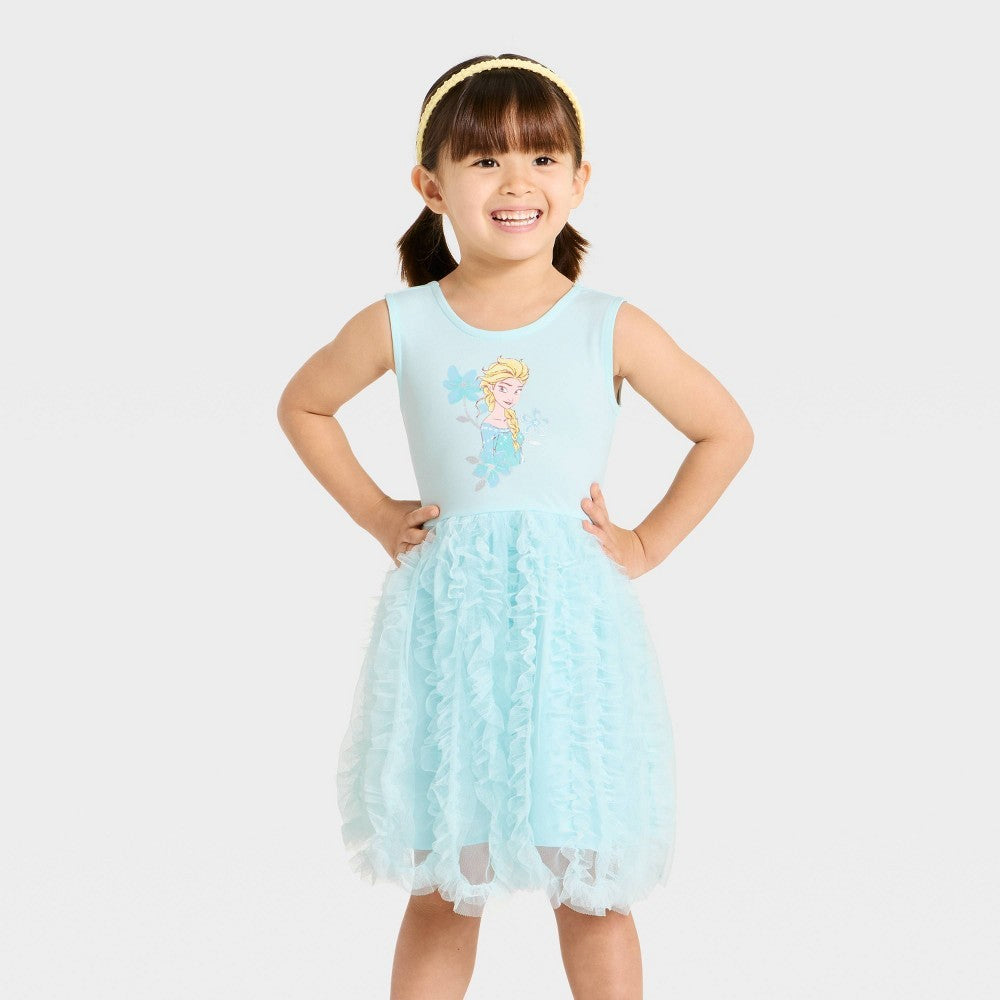 Disney Frozen Toddler Girls' Elsa Dress Blue 2T