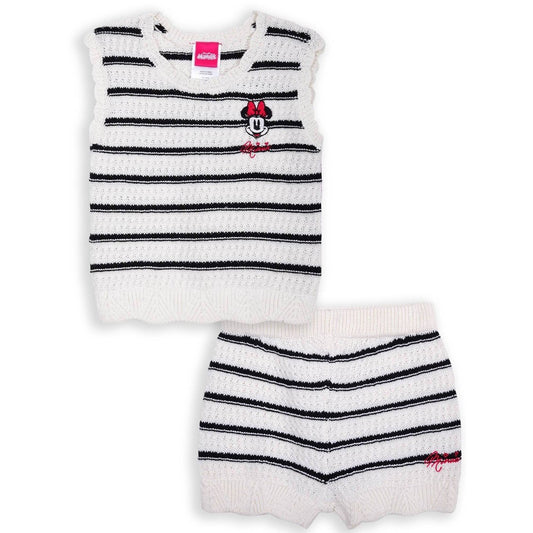Disney Minnie Mouse Toddler Girls  2pc Crochet Top & Shorts Set 4T