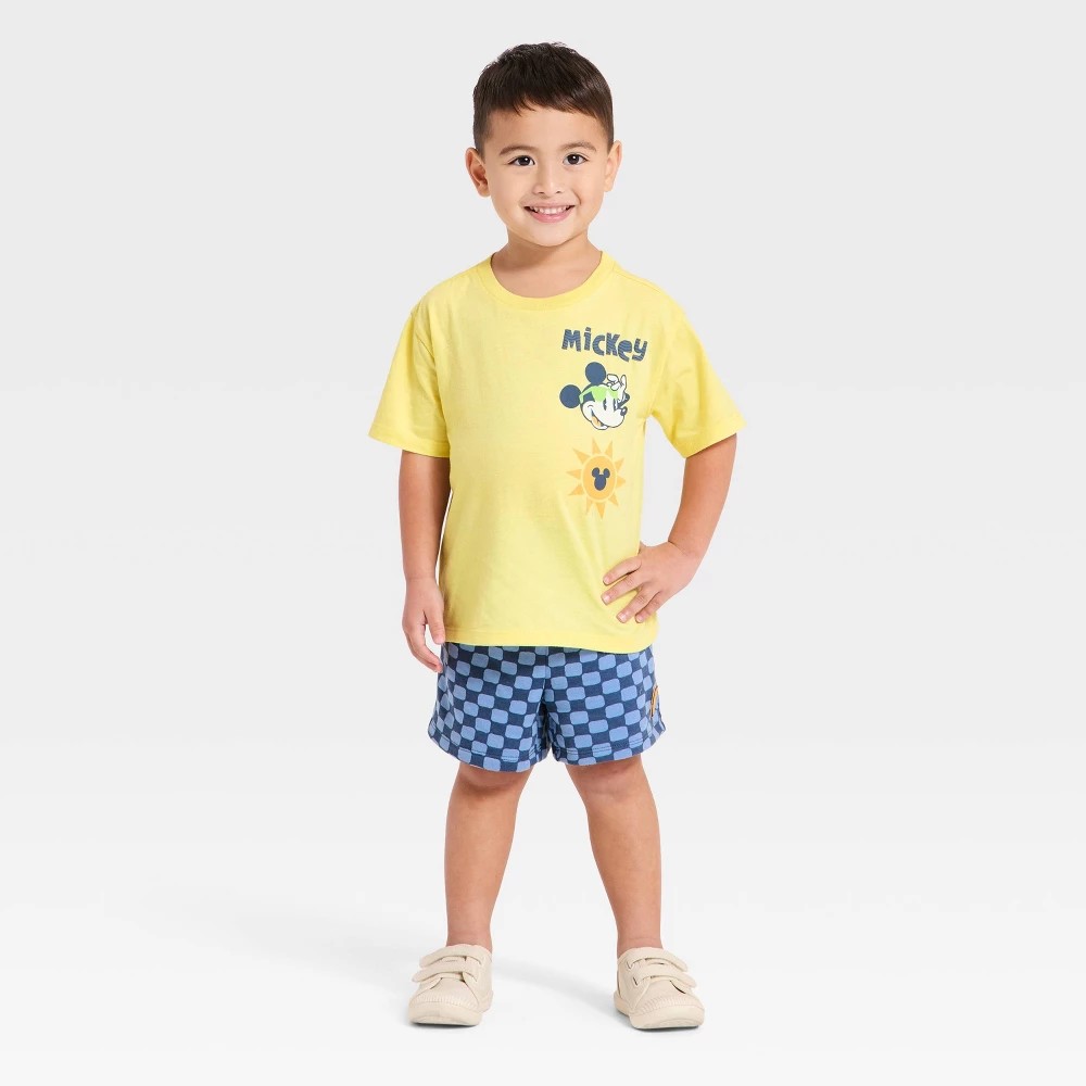 Disney Mickey Mouse 2pc Surf T-Shirt & Shorts Set  Size 3T Boys