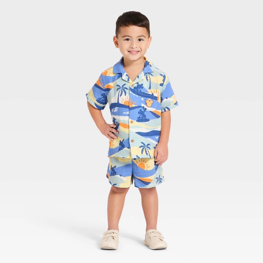 Disney Mickey Mouse 2pc Set 4T - Shorts & Shirt boys