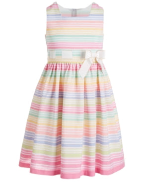 Bonnie Jean Big Girls Striped Bow Dress size 10