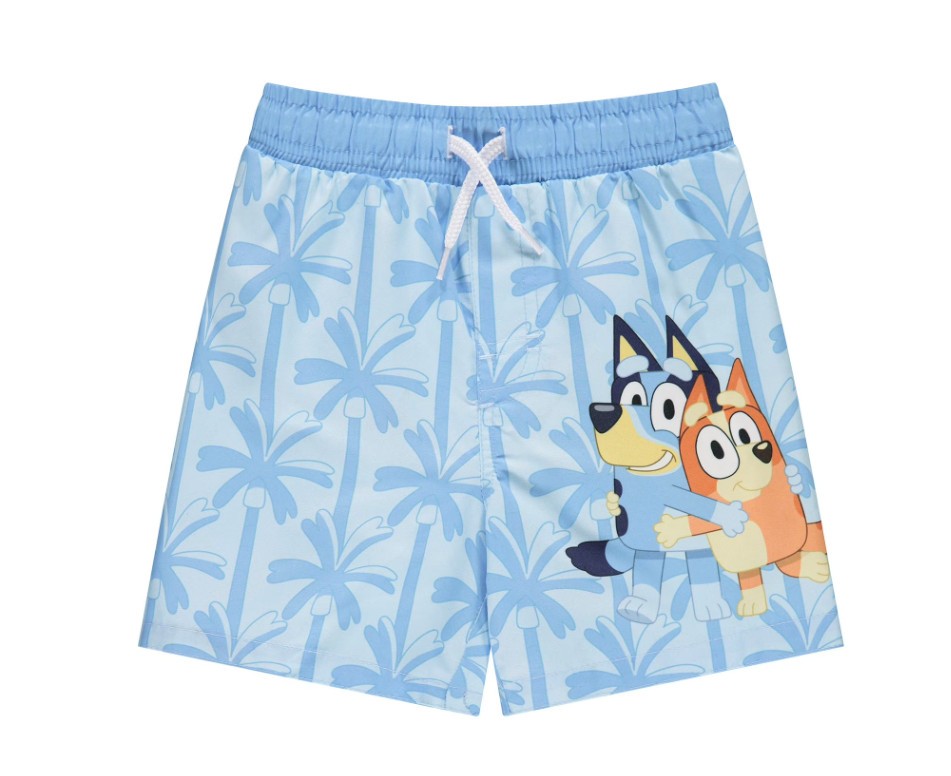 Bluey Boys 2 Piece Rashguard and Swim Trunk Set 18M