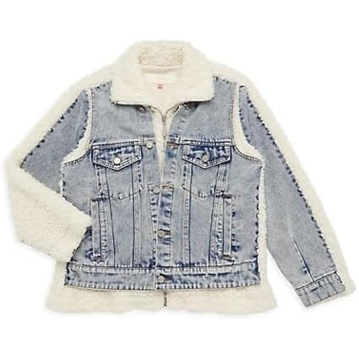 Blanknyc Bear Hug Denim & Sherpa Jacket - Medium girl