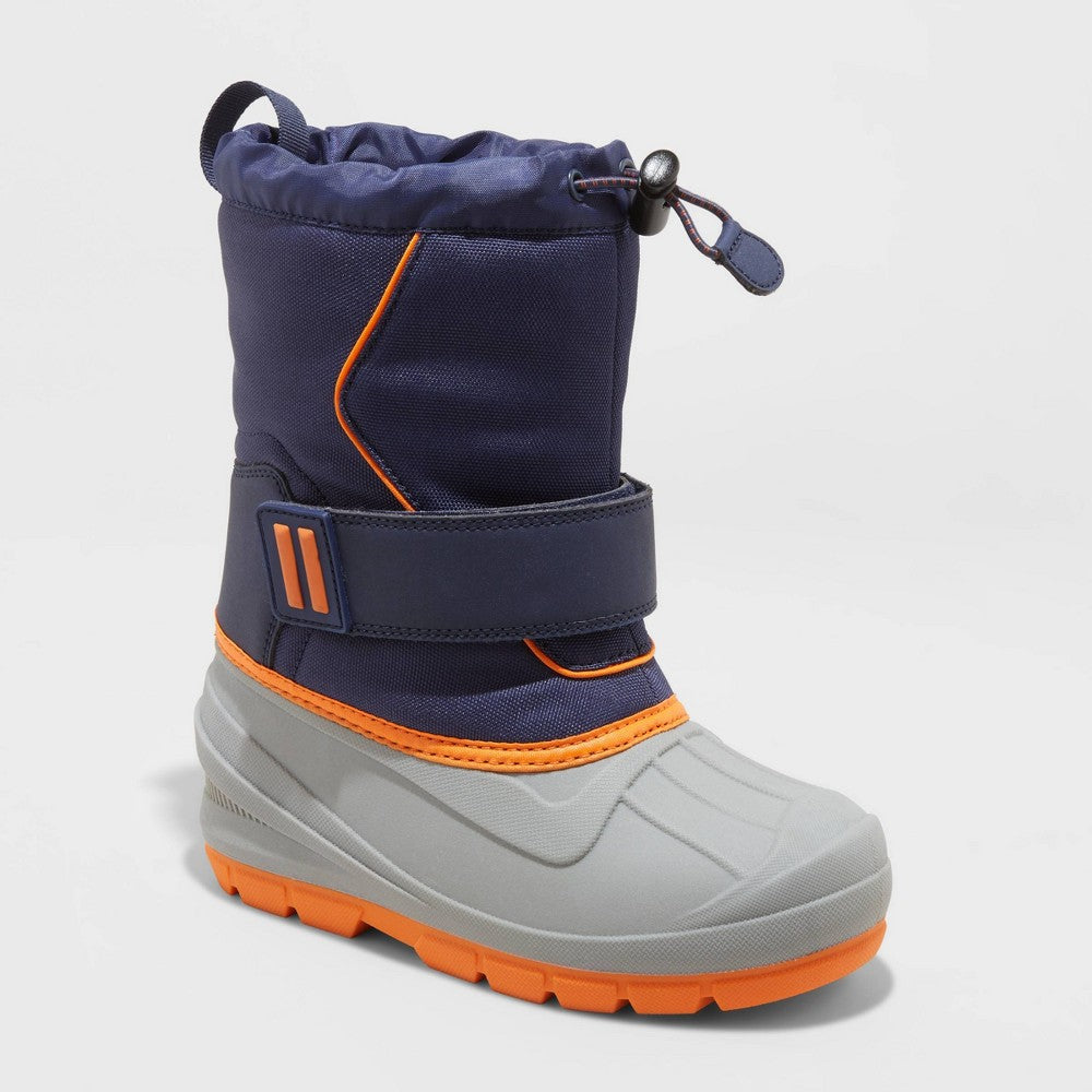 Cat & Jack Boys' Brody Winter Boots, Waterproof Navy Size 2