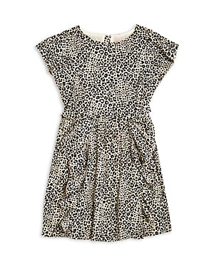 BCB Generation Girl's Ruffle Dress Crepe Printed Size 14 Black