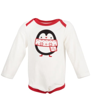 First Impressions Baby Boys & Girls Holiday Penguin Bodysuit  0-3 months