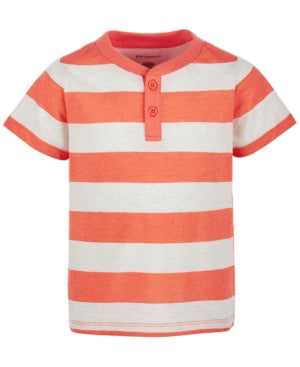 First Impressions Baby Boys  Rugby-Stripe Henley T-Shirt, 6-9 Months