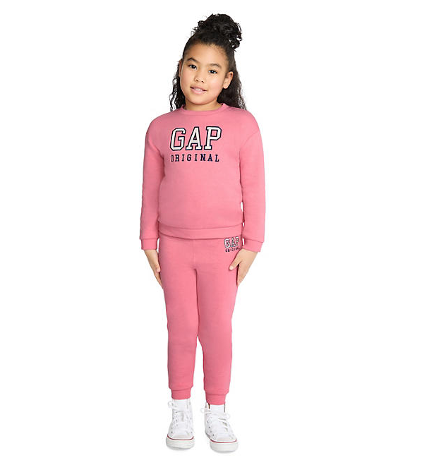 Gap Girls Logo Fleece Set Chateau Rose 4T
Girl