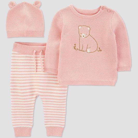 Carter's Just One You Baby Girls' Bear Top & Bottom Set - Pink 12 months